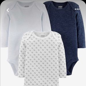 Carter’s Child of Mine long sleeve onesies 6-12 mo